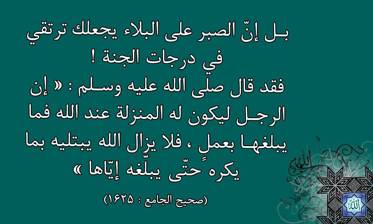 الصبر له اجر عظيم - دعاء الصبر على البلاء 8290