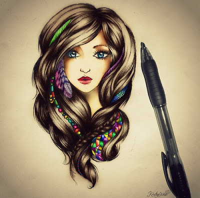 بنات كيوت رسم - صور رسومات بنات 1120 2