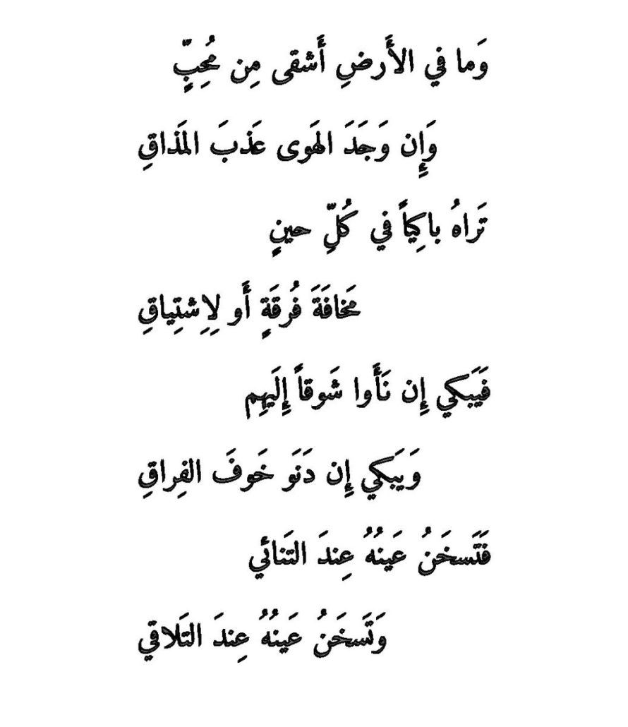 وصف مشاعر المحب فى الغزل - الشعر الجاهلي في الغزل