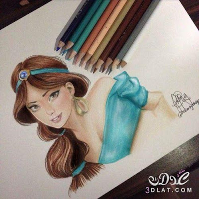 صور بنات رسومات - خلفيات مرسومة رائعه 1475 9